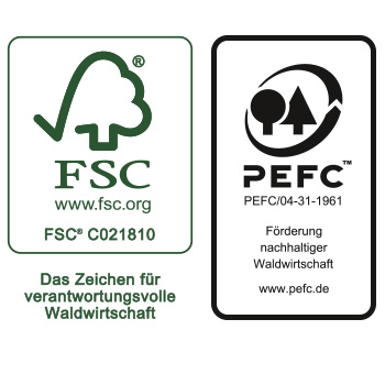 SIGEL ist FSC- und PEFC-zertifiziert SIGEL ist FSC- und PEFC-zertifiziert