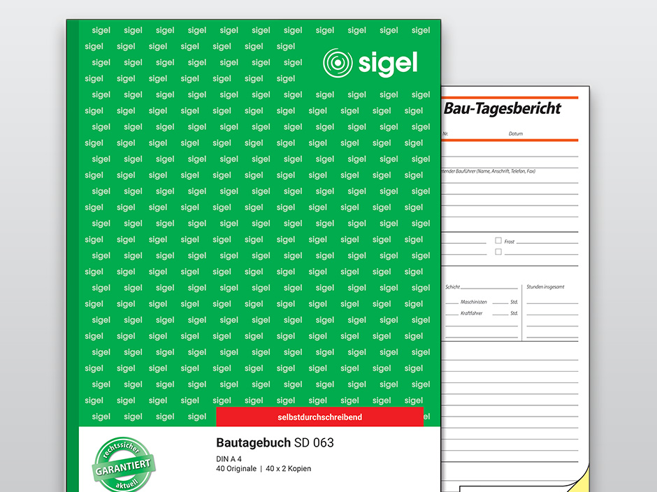 Das Bautagebuch von SIGEL