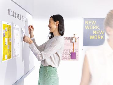 Mobil Arbeiten Meet up Wandschiene