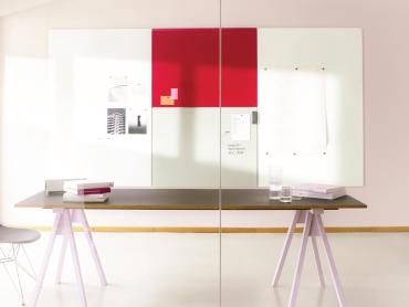 Project and team work with the Artverum glass whiteboards