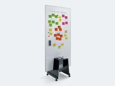 Meet up - Whiteboards and pinboards for stand and wall rail