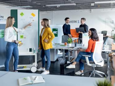 Open Workspace als moderne Büroeinrichtung