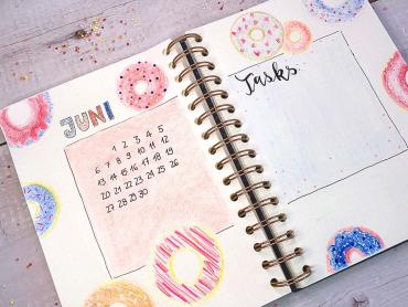 Monatsplanung im Bullet Journal