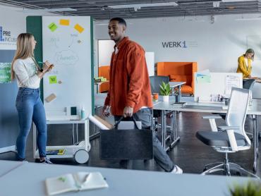 Besondere Ausstattung in der Co-Working-Area