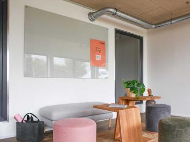 Artverum Glas-Whiteboard in weiß