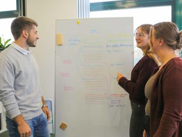 Meet up Boards von SIGEL an der Hans-Leipelt-Schule in Donauwörth