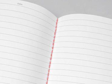 Linescape Notizheft der Serie Neo mit oranger Naht