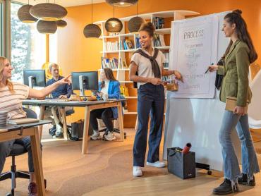 Meet up Whiteboard bei den Timmermann Partners