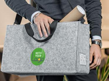 Die SIGEL Desk Sharing Bags und das Zubehör lassen sich individualisieren