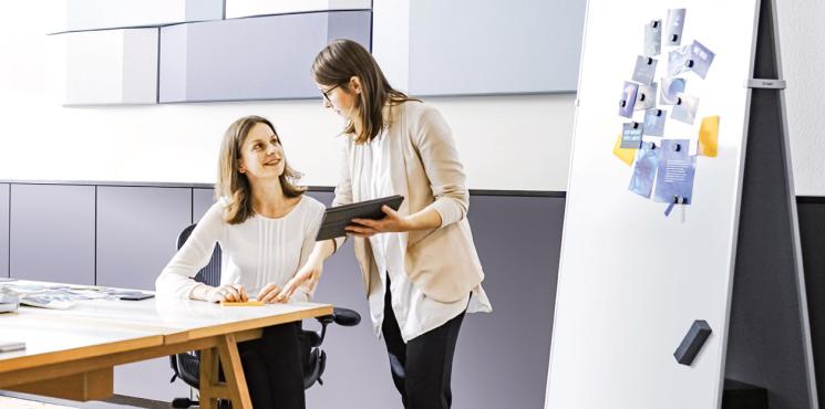 Two Meet up Whiteboards in the mobile stand
