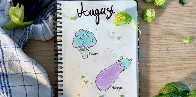 Jolie Gemüsetagebuch August