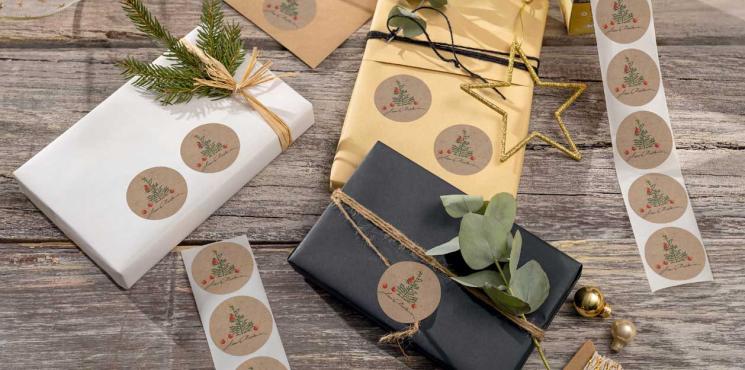 Weihnachtsgeschenksticker von SIGEL