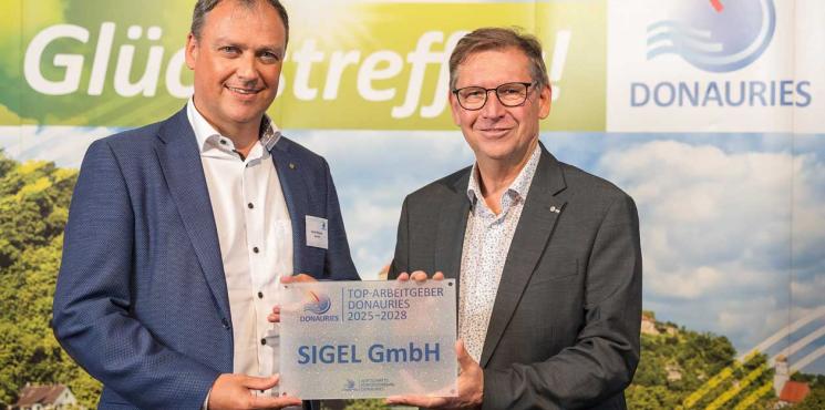 SIGEL erneut als „Top Arbeitgeber Donauries“ ausgezeichnet 