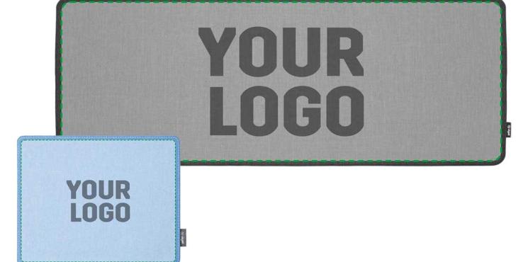 Individualisierung von Schreibunterlagen und Mousepads mit Logo