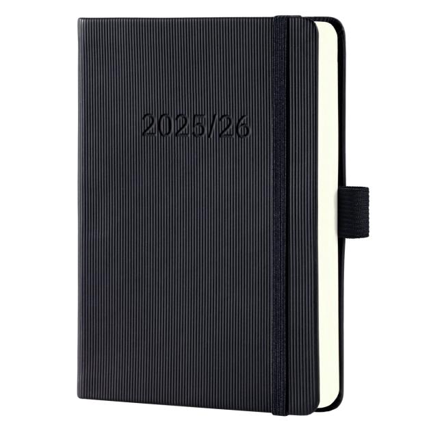 SIGEL C2565 Conceptum Weekly Planner 2025, Approx. A6, Red, Hardcover, 2 Pages = 1 Week, 176 Pages