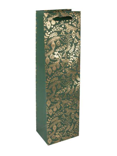 SIGEL GT117 Set De Sacs Cadeaux Grand - Blanc Gold Brush Art, 26 X 33 Cm, Élégants Et Résistants