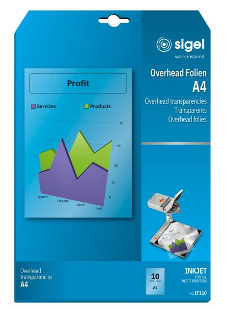 Inkjet Overhead Folien Sigel