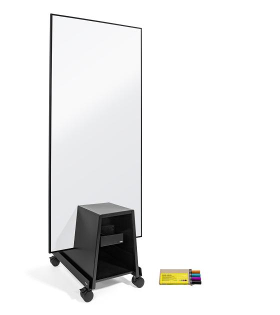 Bundle Single-use Meet up, 1x whiteboard with black frame, 1x stand, 4x ...