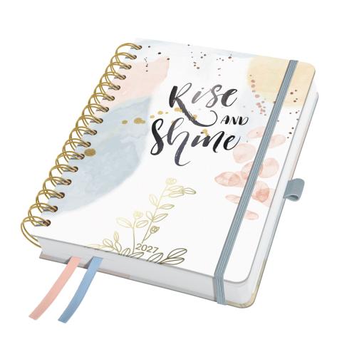 Der SIGEL Spiral-Kalender Jolie Inspire in soft glimmer sorgt für ein angenehmes Handling durch Design und Funktionalität