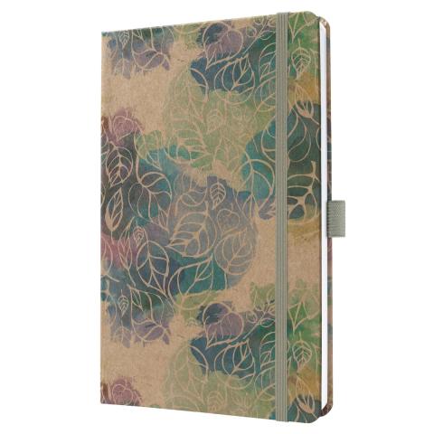 Der SIGEL Wochenkalender Jolie Pure 2027 in dancing leaves sorgt für eine stylische und langlebige Organisation durch sein starkes Cover