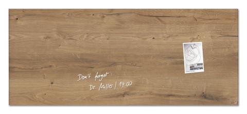 GL247-W-Glasmagnetboard-artverum-Design Natural-Wood