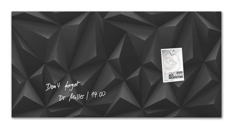 GL261-W-Glasmagnetboard-artverum-Design Black-Diamond