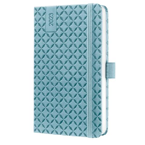Blue SIGEL J1306 Weekly Diary 2021 Jolie Floral Motif A6 Approx hardcover