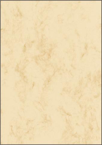 Marmorpapier A4 170g m² 50 Blatt gelb 