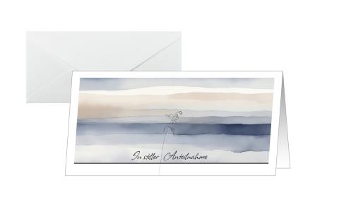 Die SIGEL Trauerkarte ist eine angenehme Geste um Anteilnahme zu zeigen