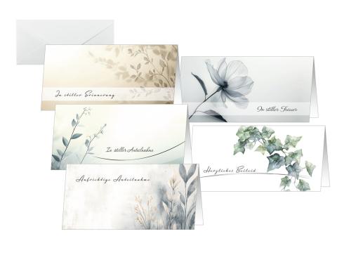 Die SIGEL Trauerkarten sind eine angenehme Geste um Anteilnahme zu zeigen