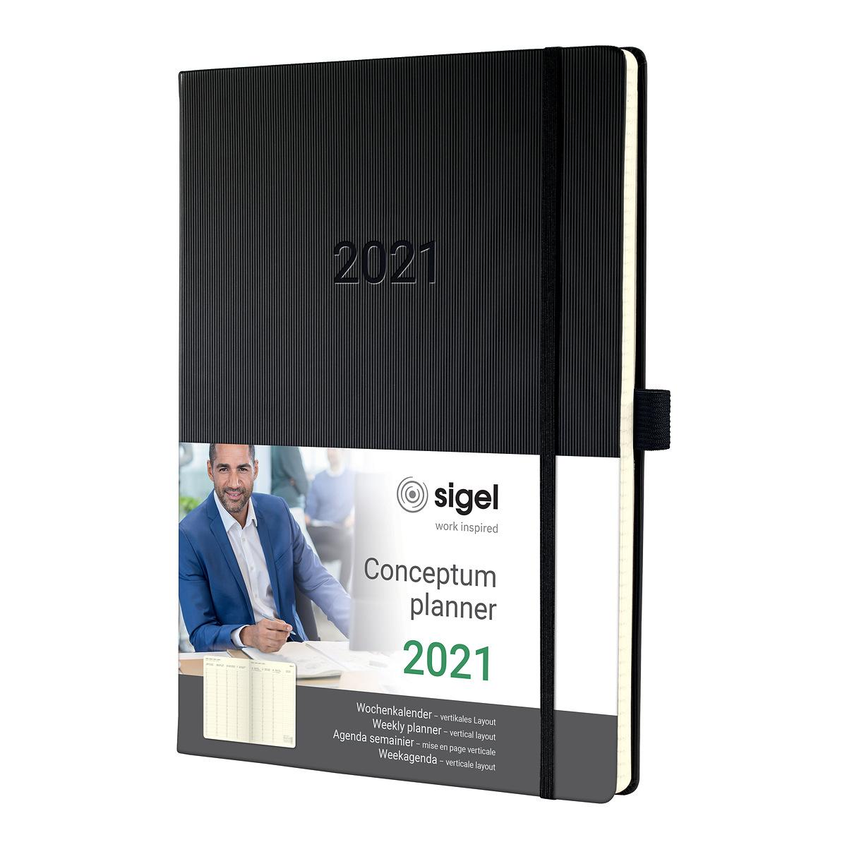 Weekly Planner Conceptum 2021 D Gb F Nl Vertical Layout Sigel