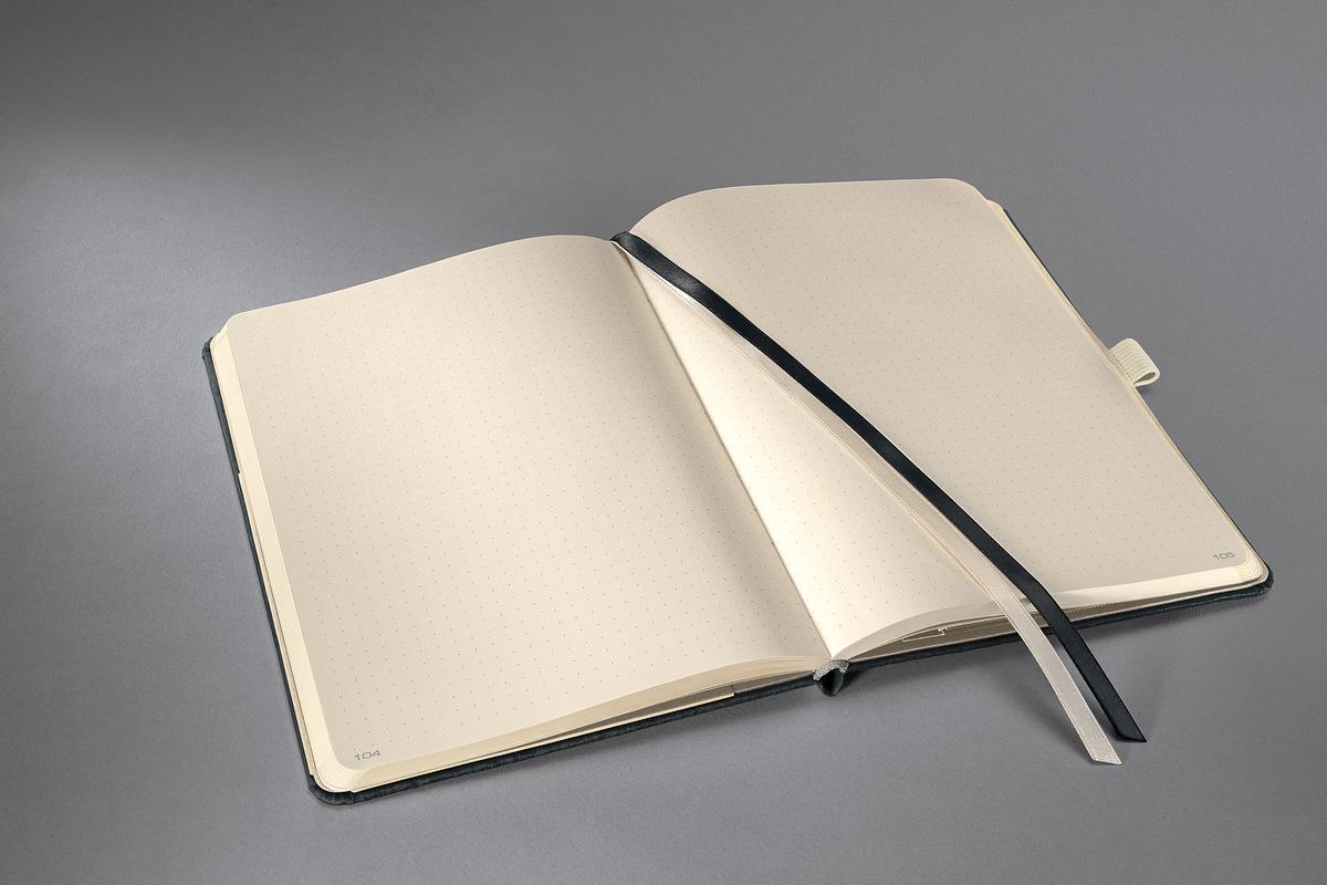 Conceptum-Casual-greywhite-hardcover-Zeichenbaender-dotted