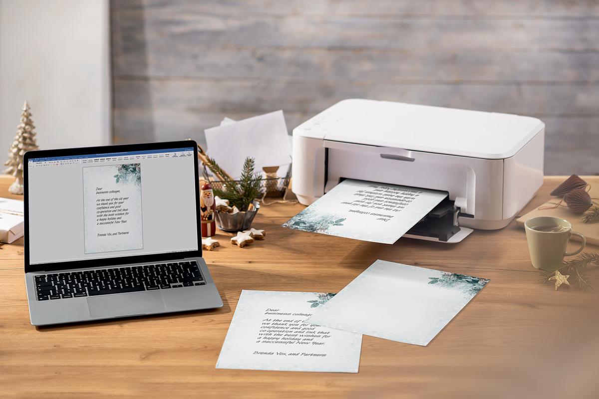 DP424-Papiere-Drucker-Laptop-Anwendung