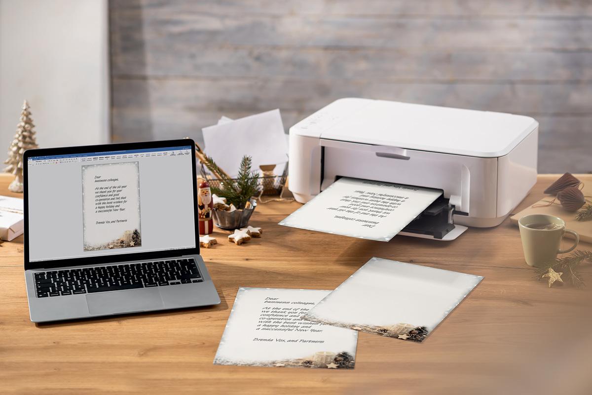 DP450-Papiere-Drucker-Laptop-Anwendung