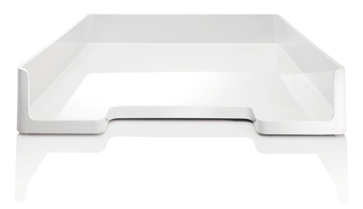 White paper storage basket, empty