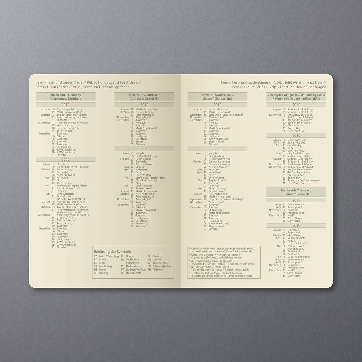 Weekly Planner And Notes Conceptum 2019 2020 D Gb F Nl Sigel