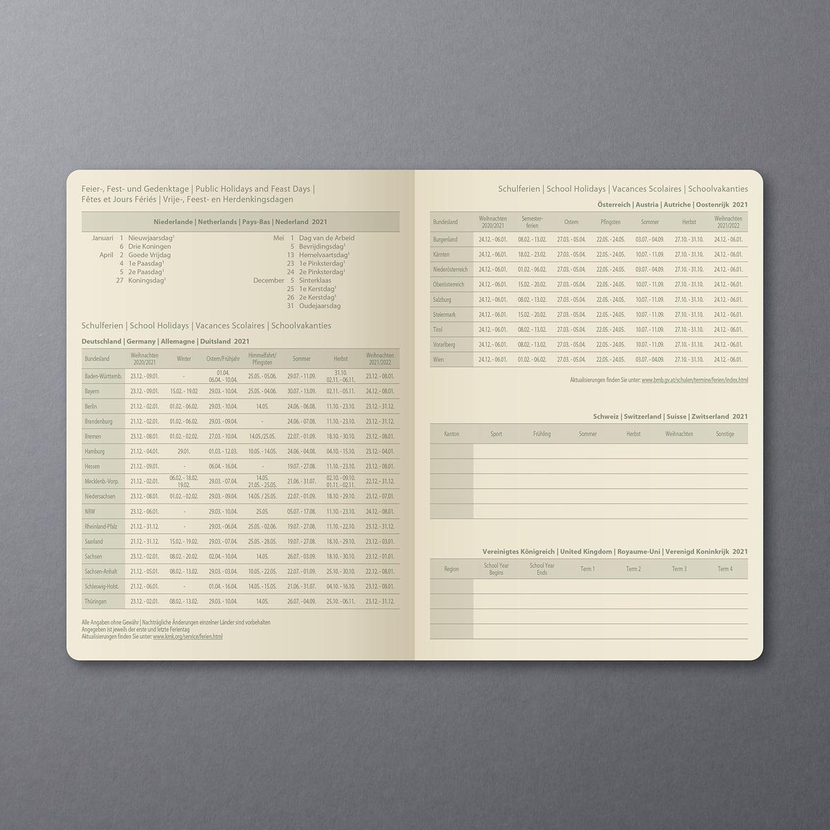 Weekly Planner Conceptum 2021 D Gb F Nl Sigel Alle ferientermine für deutschland 2021 sorgfältig recherchiert und tabellarisch dargestellt. weekly planner conceptum 2021 d gb f
