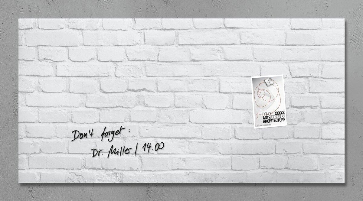 Das SIGEL Glas-Magnetboard in White Stone ist ein Hingucker in jedem Büro oder auch Zuhause