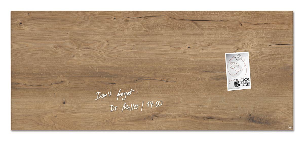 GL247-W-Glasmagnetboard-artverum-Design Natural-Wood