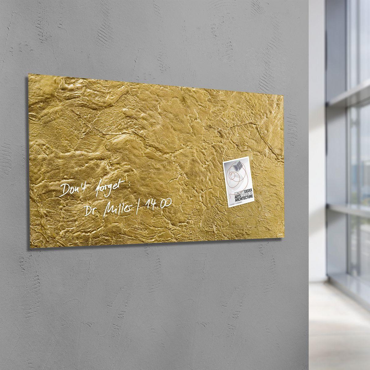 GL266-Glasmagnetboard-artverum-Metallic-Gold-ambiente-01-A1