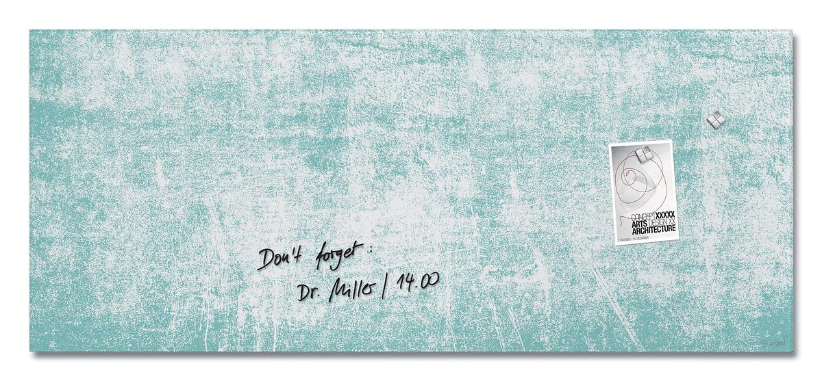 GL297-Glasmagnetboard-artverum-matt-Turquoise-Wall