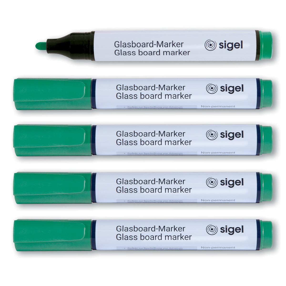 Glass Board Markers, 2-3 mm round nib