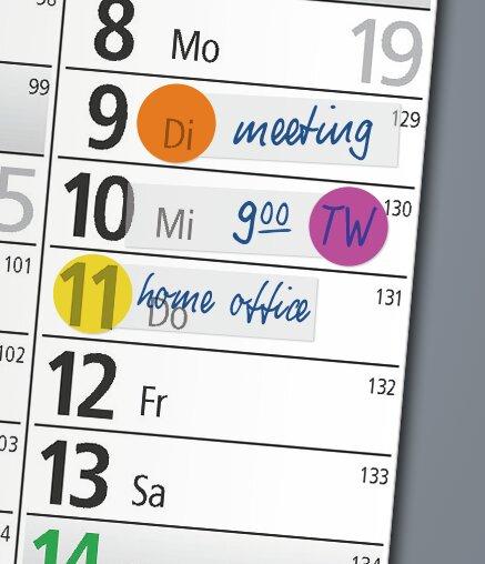 Calendar view: 9 November, Meeting; 10 November, 9:00; 11 November, Home Office