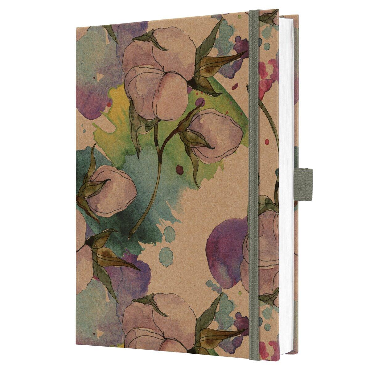 Notebook Jolie, Pure Cottonflowers, approx. A5, lined | SIGEL