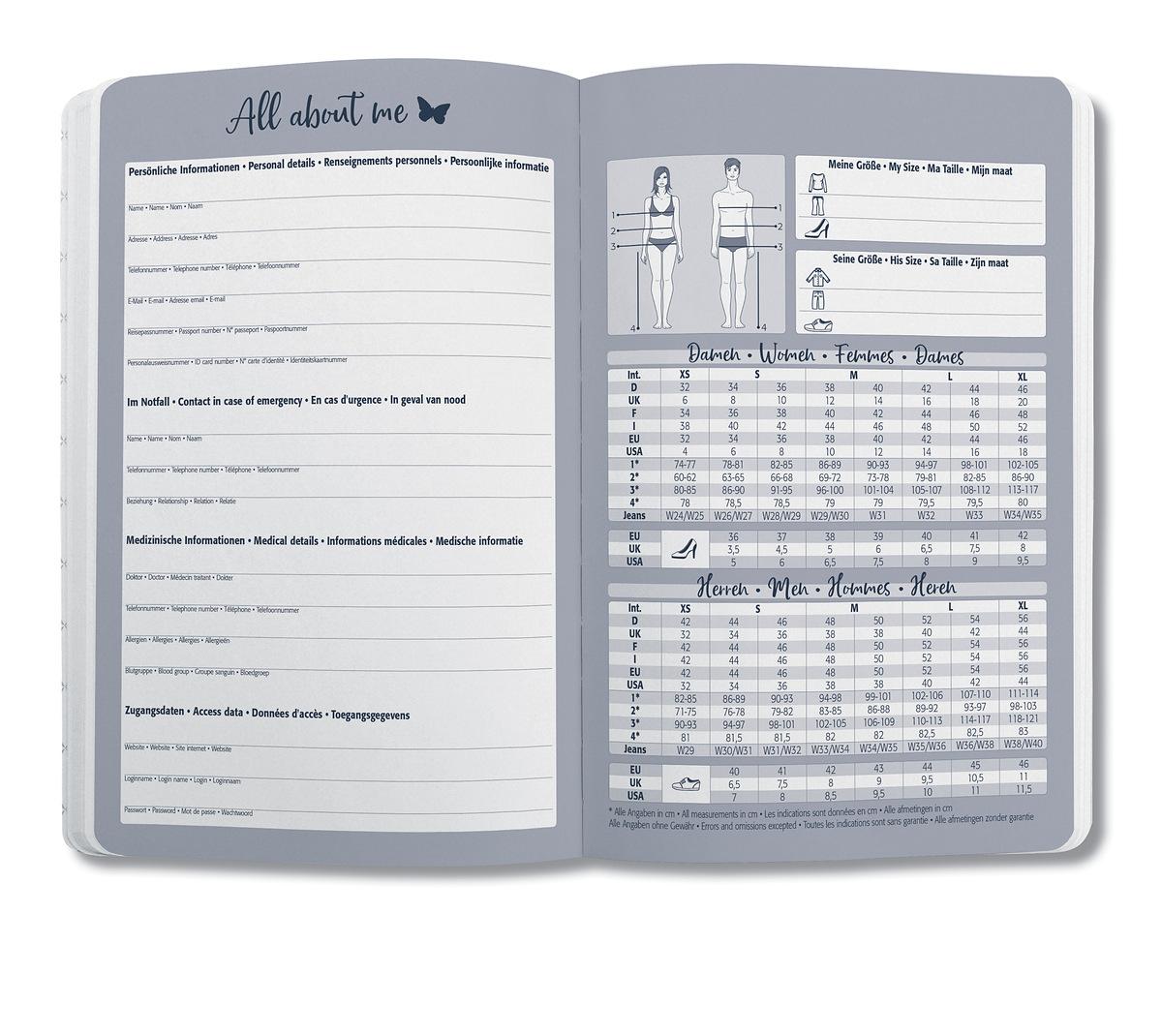 Weekly Diary Jolie 2021 D Gb F Nl Sigel din a6 kalender 2021