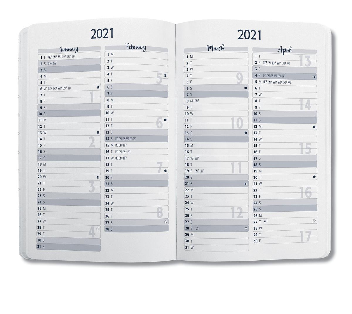 Weekly Diary Jolie 2021 D Gb F Nl Sigel
