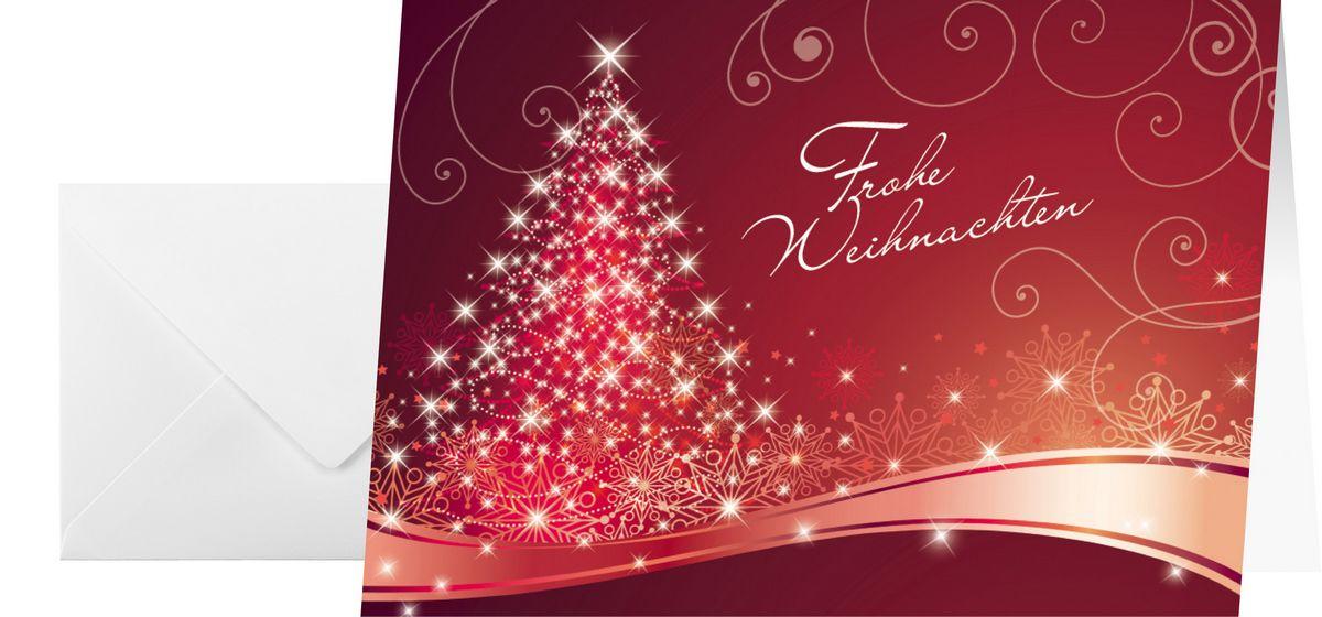 Weihnachtskarten Grußkarten Weihnachten inkl.Umschläge Klappkarten Karte X Mas 