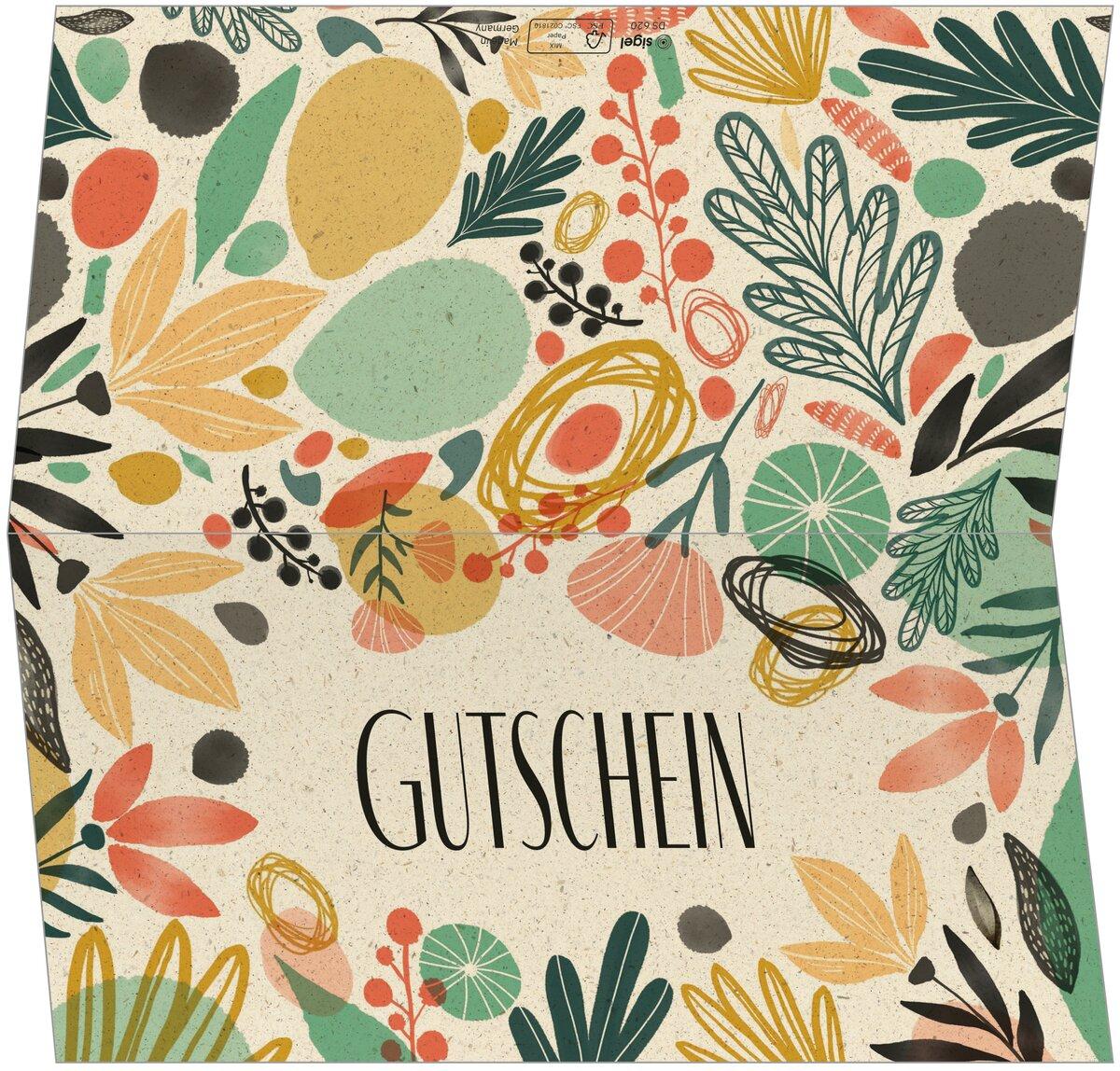 SIGEL Gutscheinkarten-Set – 10 Neutrale Karten Mit Umschlägen, DIN Lang, Aus Glanzkarton