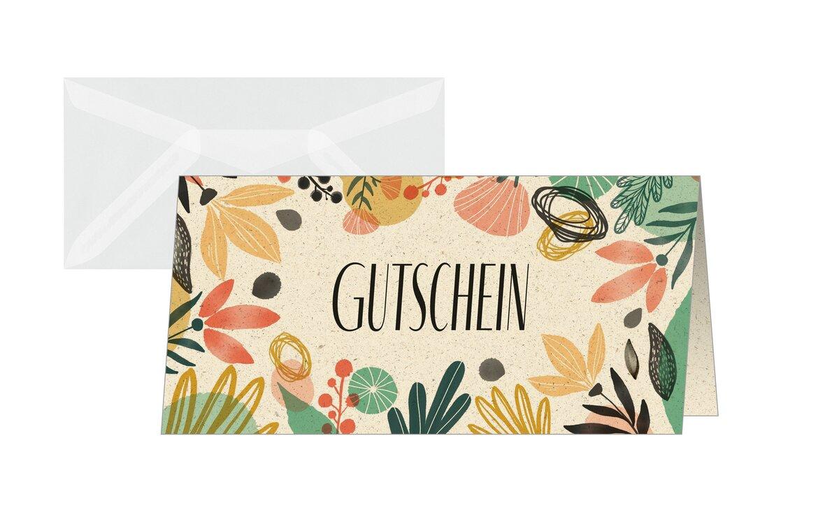 SIGEL Gutscheinkarten-Set – 10 Neutrale Karten Mit Umschlägen, DIN Lang, Aus Glanzkarton