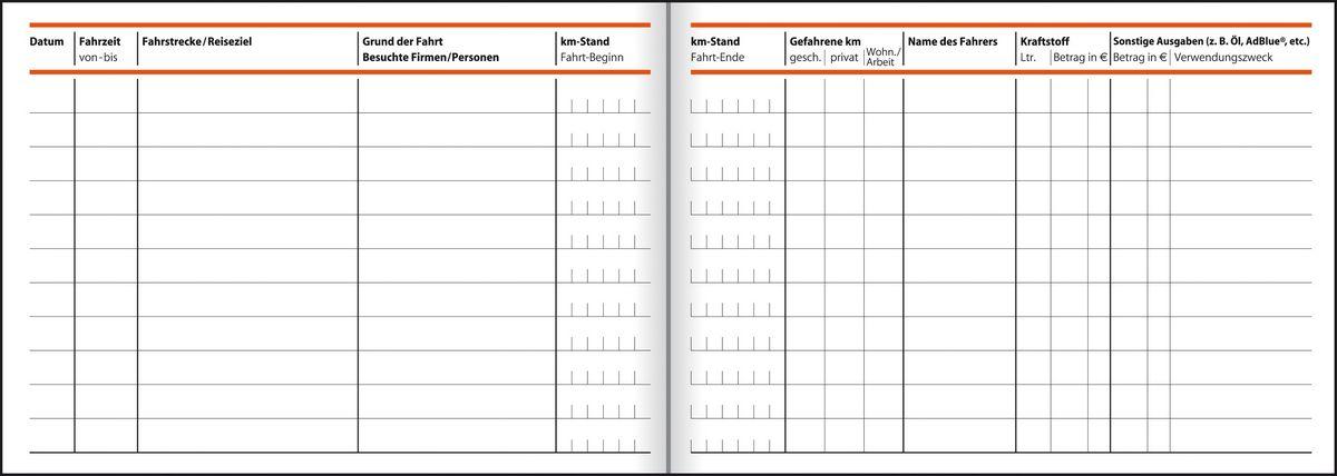 SIGEL FA614 Fahrtenbuch für PKW, A6 quer, 80 Seiten - für Deutschland und  Österreich, vom Finanzamt anerkannt : : Bürobedarf & Schreibwaren